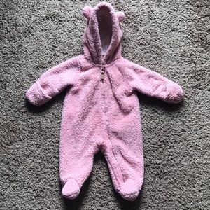 Carter’s Pink Sherpa One-Piece 3 months